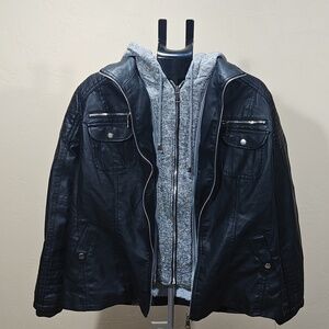 Faux Leather jacket -NWT
